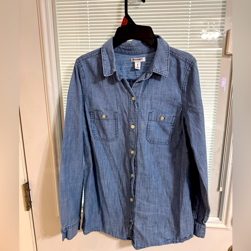 Old Navy Classic Blue Denim Shirt - Boys or Girls